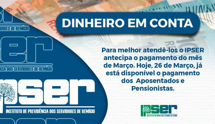 Pagamento Antecipado - Março