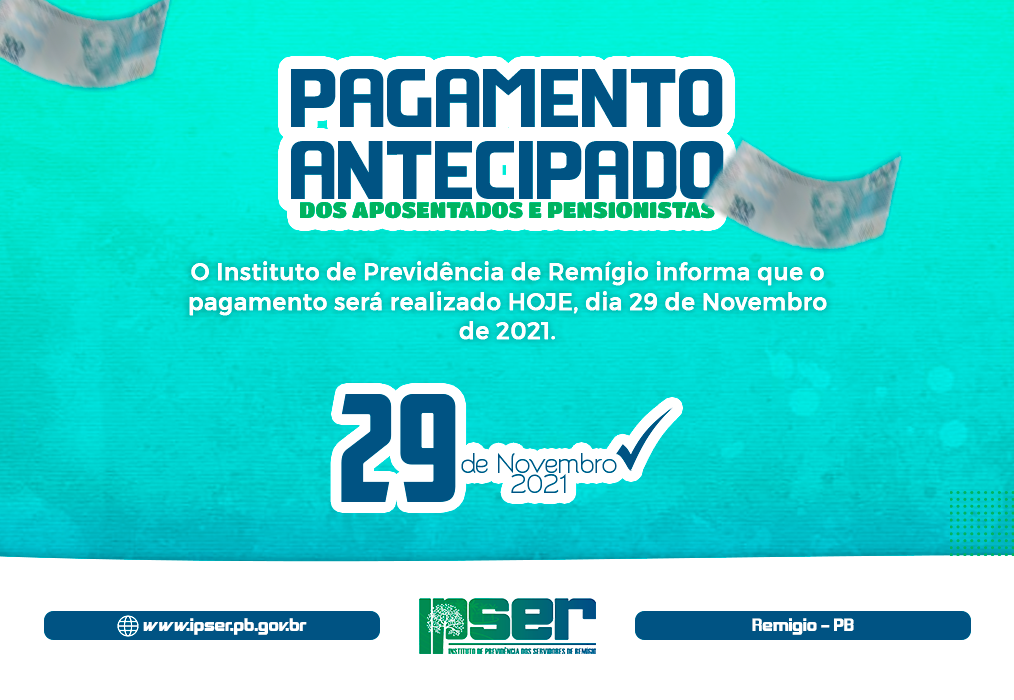 Pagamento Dos Aposentados e Pensionistas - Novembro