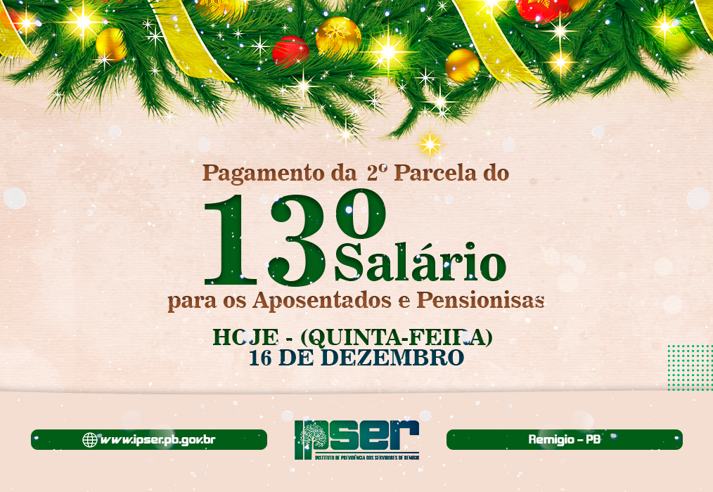 2ª Parcela do 13º Salário