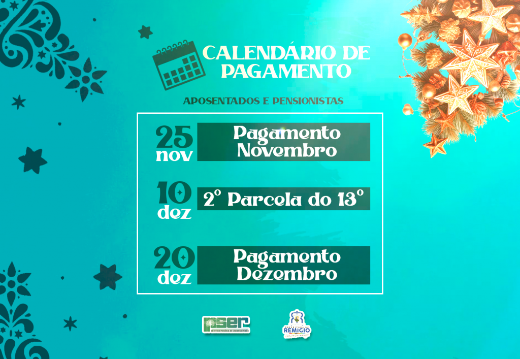 Calendário de Pagamento - Dezembro