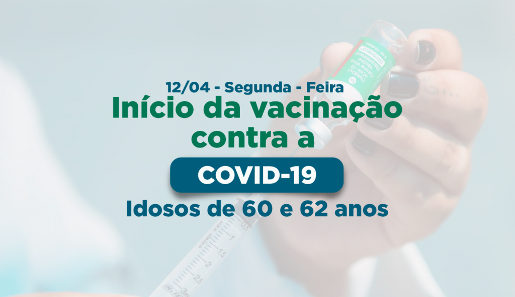 Início da Vacinação para idosos de 60 e 62 anos 👴👵💉
